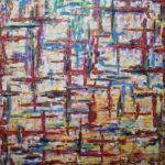 Titel: Nagus, Abstrakte Malerei im Stil des Impulsivismus