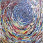 Titel: Vorta, Abstrakte Malerei im Stil des Impulsivismus